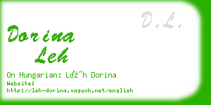 dorina leh business card
